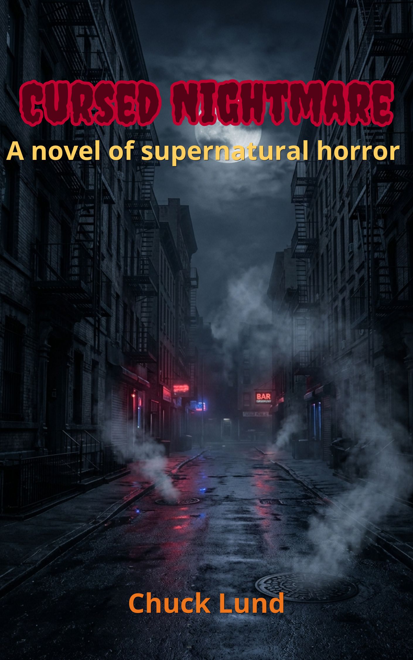Capa de Cursed Nightmare, de Chuck Lund